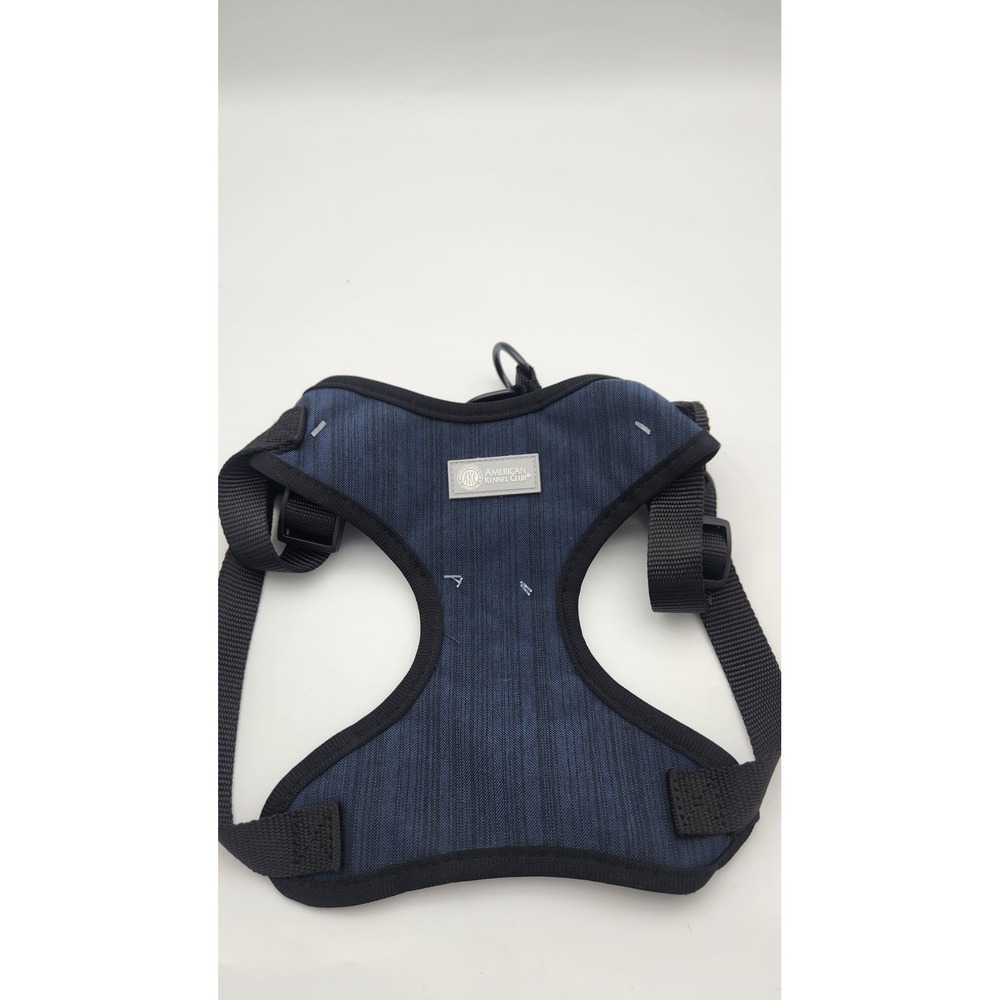 American Kennel Club AKC Step-In Mesh Dog Harness Navy Adjustable (M)